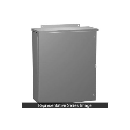 Hammond Type 3R Hinge Cover, 20 x 20 x 8, Steel/Gray C3R20208HCR